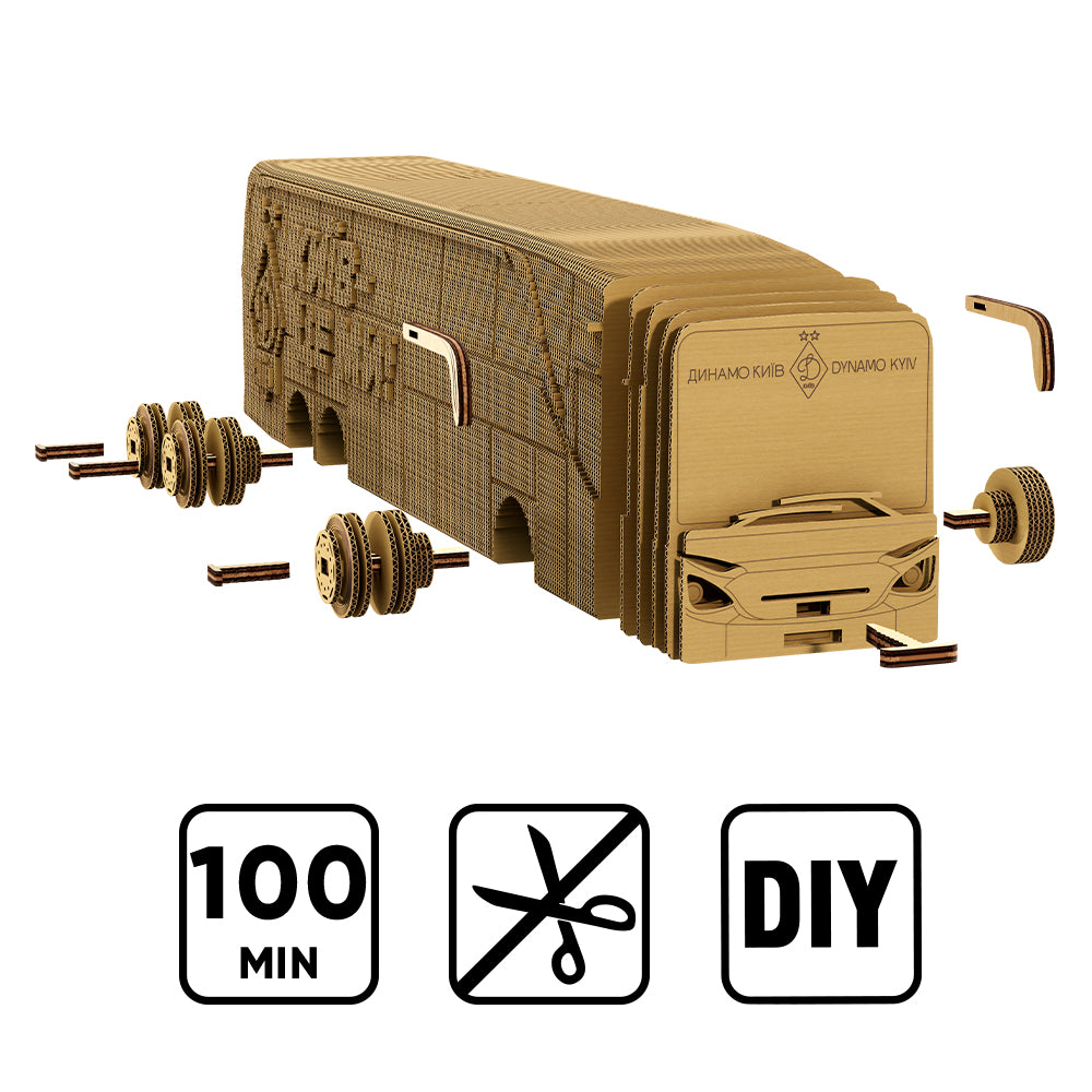 FC DYNAMO KYIV BUS Cartonic 3D Puzzle
