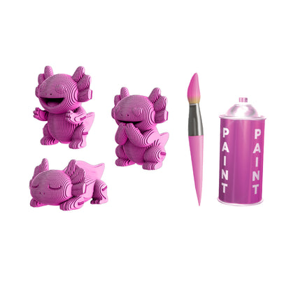 AXOLOTLS TRIO Cartonic 3D Puzzle