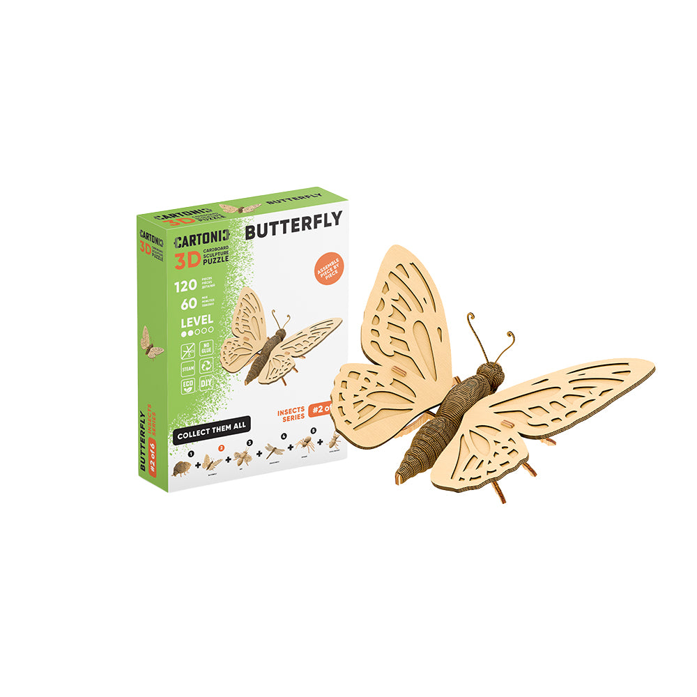 BUTTERFLY Cartonic Collectible 3D Puzzle