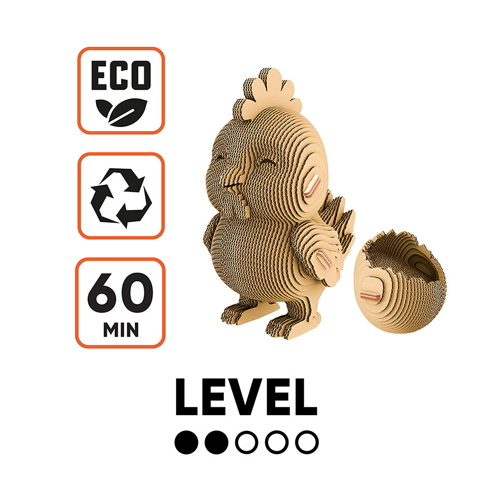 CHICK Cartonic Collectible 3D Puzzle