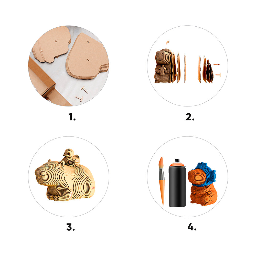 CAPYBARA TRIO Cartonic 3D Puzzle