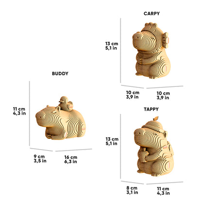 CAPYBARA TRIO Cartonic 3D Puzzle