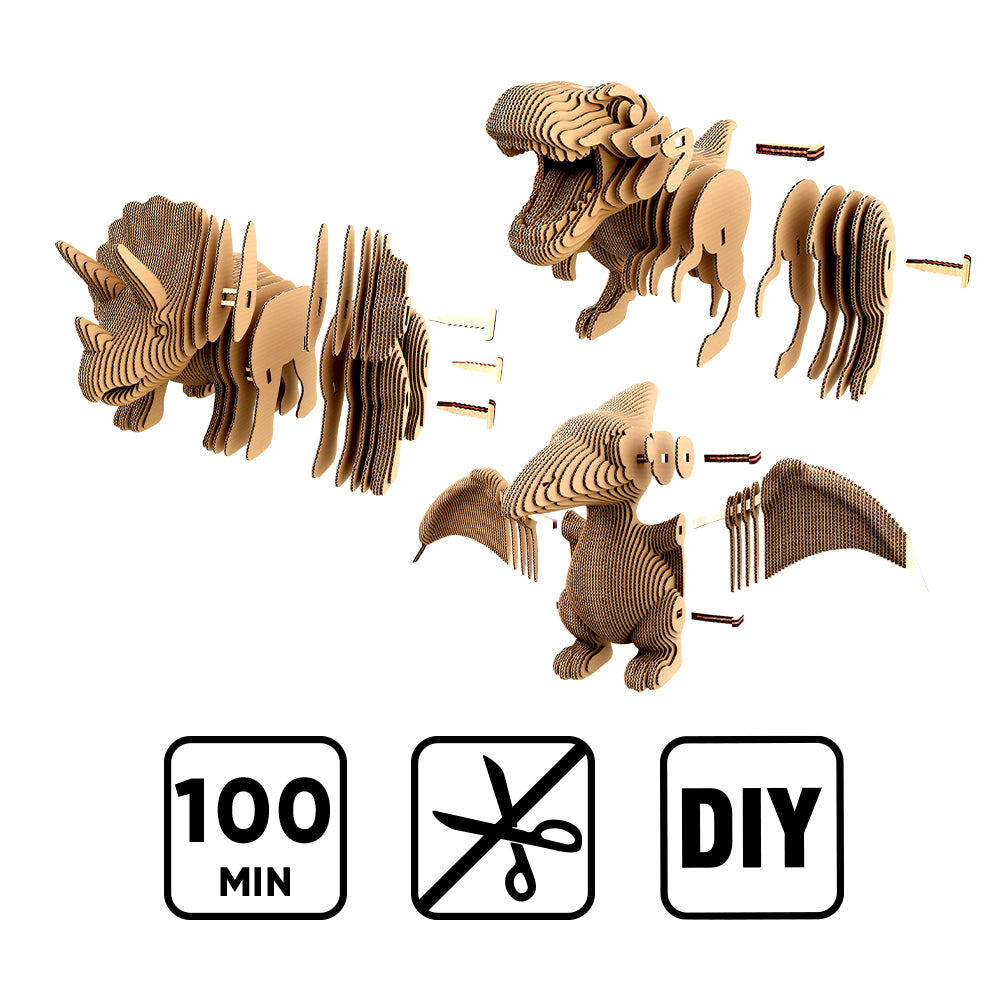 DINOS TRIO Cartonic 3D Puzzle