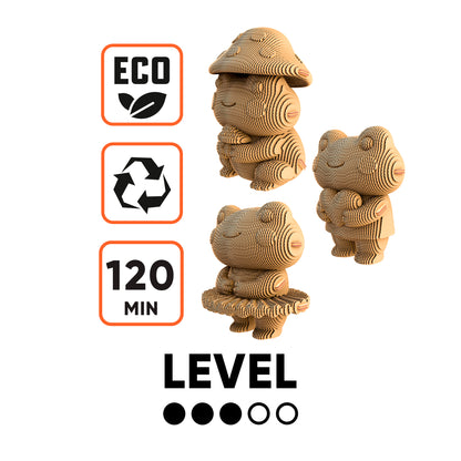 FROGGY TRIO  Cartonic 3D Puzzle