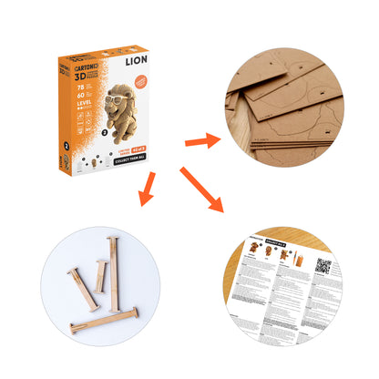 LION Cartonic 3D Puzzle