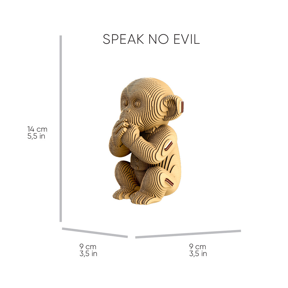 MONKEYS TRIO Cartonic 3D Puzzle