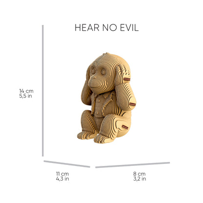 MONKEYS TRIO Cartonic 3D Puzzle