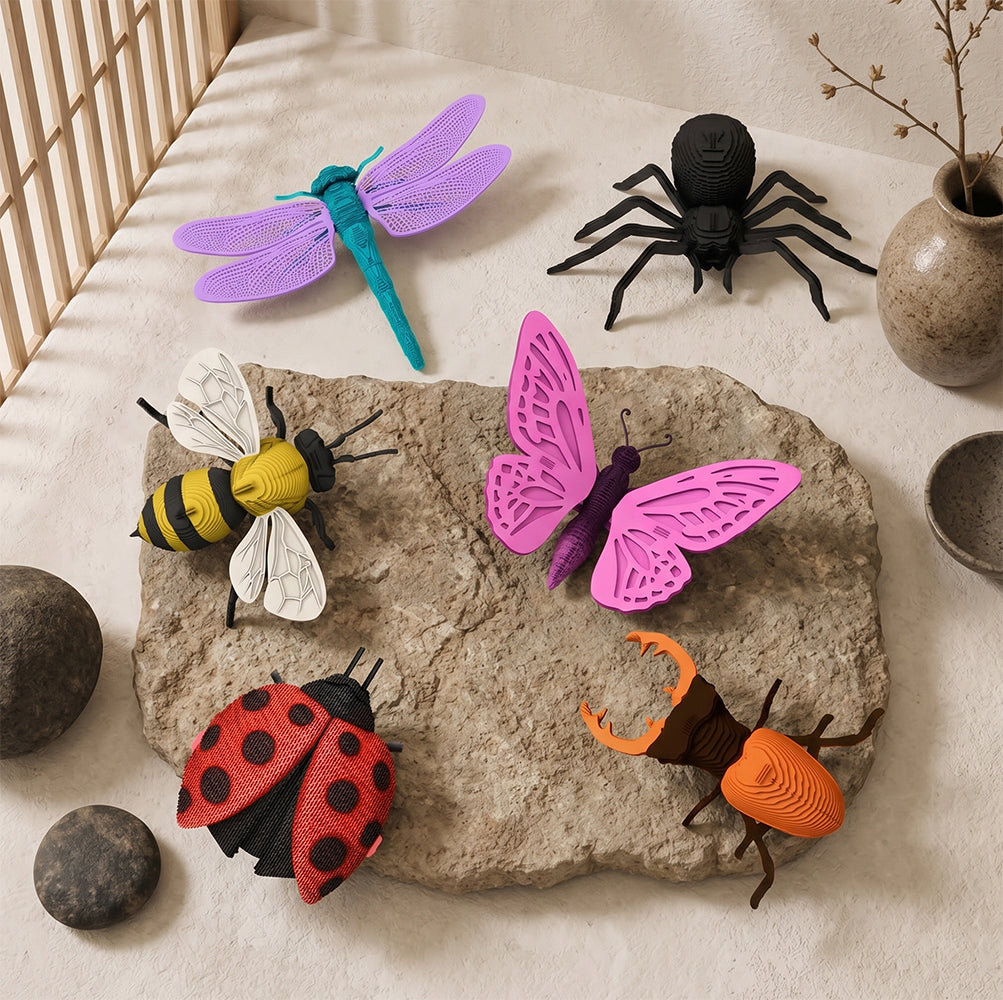 STAG BEETLE Cartonic Collectible 3D Puzzle