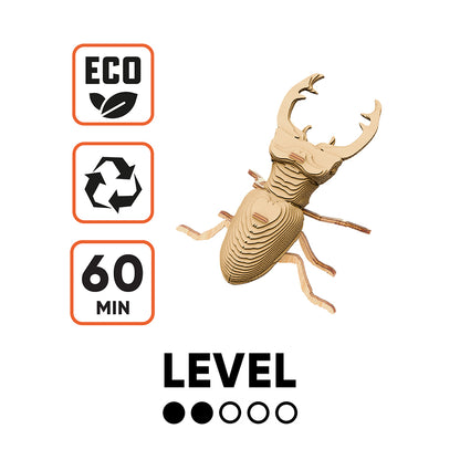 STAG BEETLE Cartonic Collectible 3D Puzzle