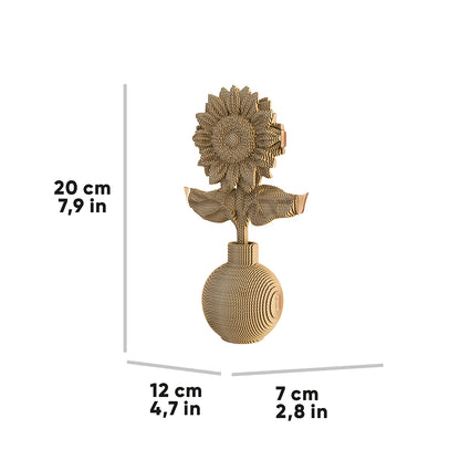 SUNFLOWER Cartonic Collectible 3D Puzzle
