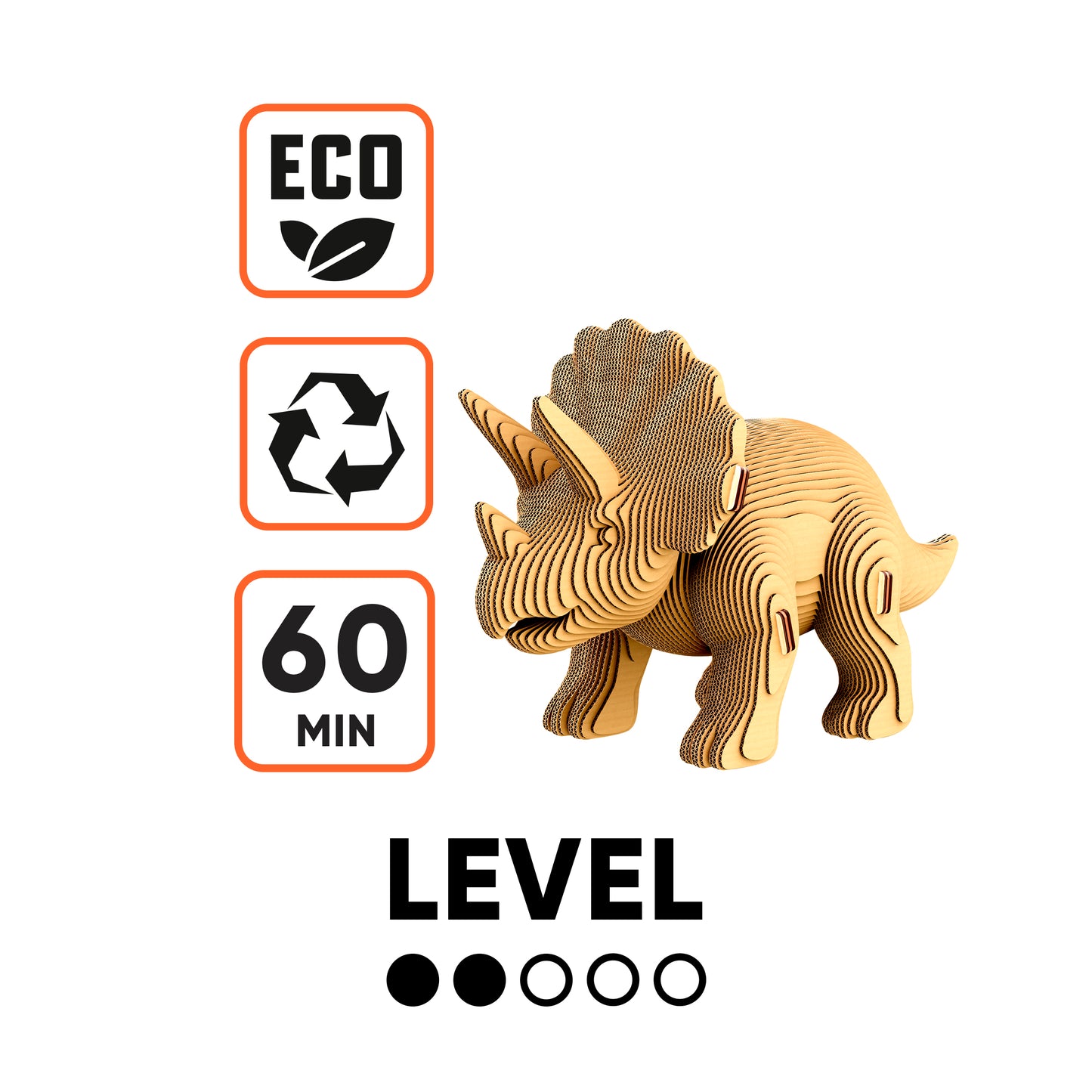 TRICERATOPS Cartonic 3D Puzzle